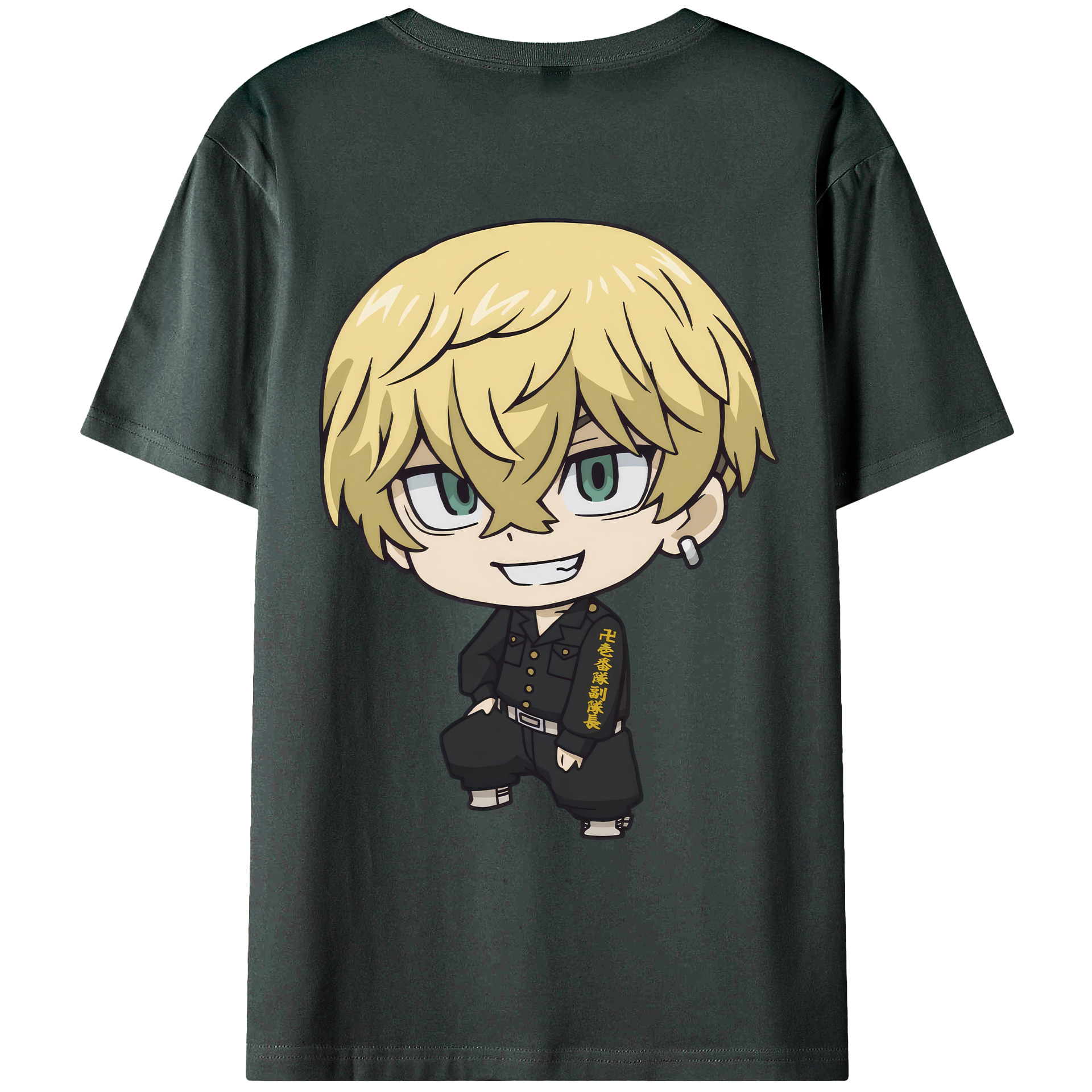 （画像用） 東京リベンジャーズ Tokyo Revengers 綿100％ メンズ半袖Tシャツ（バックプリント） 通気性